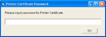 Certificate Password